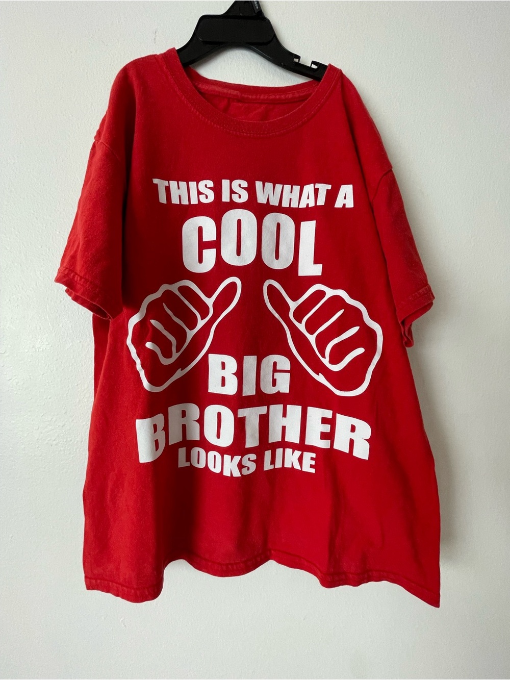 Cool Big Brother Graphic Tee - Red